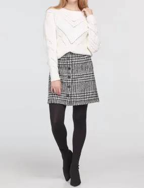 A-LINE SKIRT WITH BUTTONS