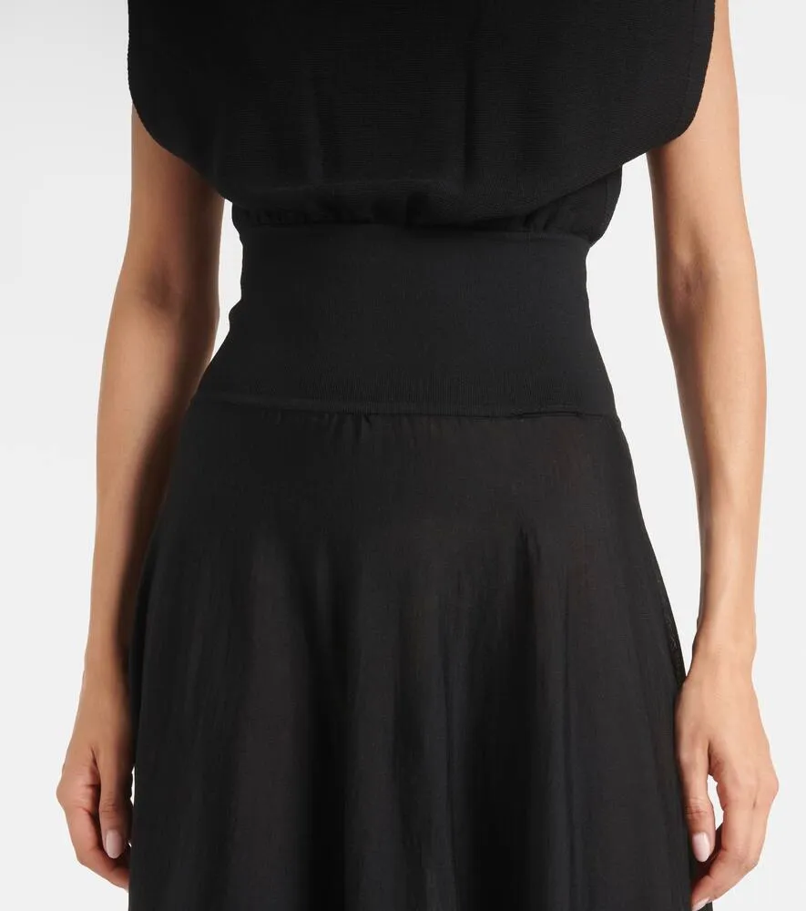 Alaia Wool-blend midi dress