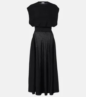 Alaia Wool-blend midi dress