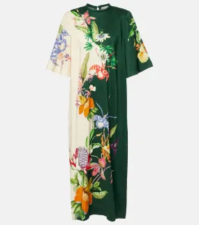 Alemais Aggie floral linen-blend maxi dress
