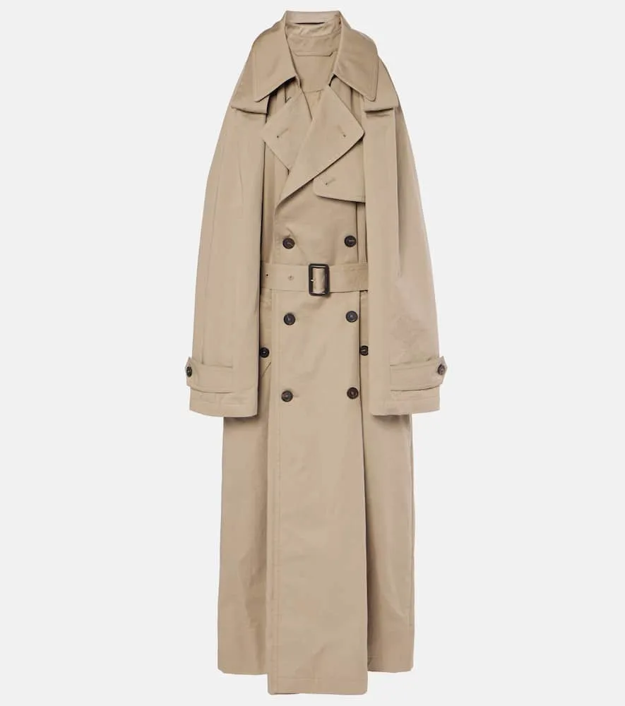 Balenciaga Suspended Trench cotton twill midi dress