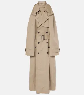 Balenciaga Suspended Trench cotton twill midi dress