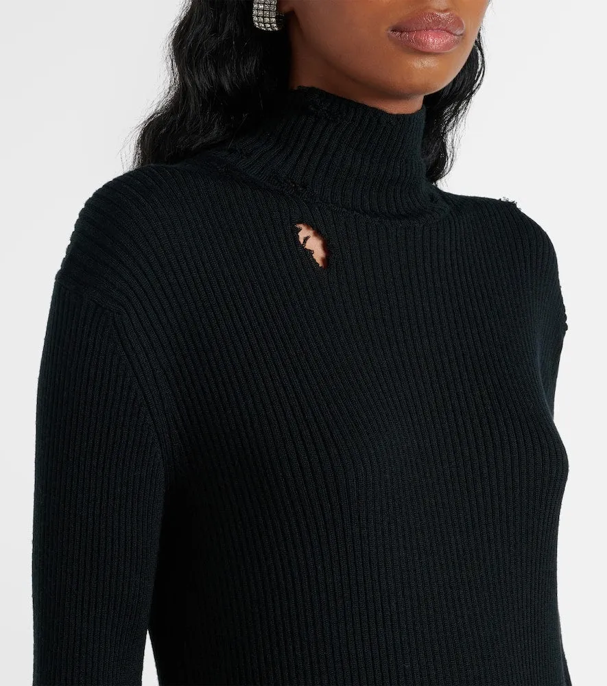 Balenciaga Wool-blend midi dress