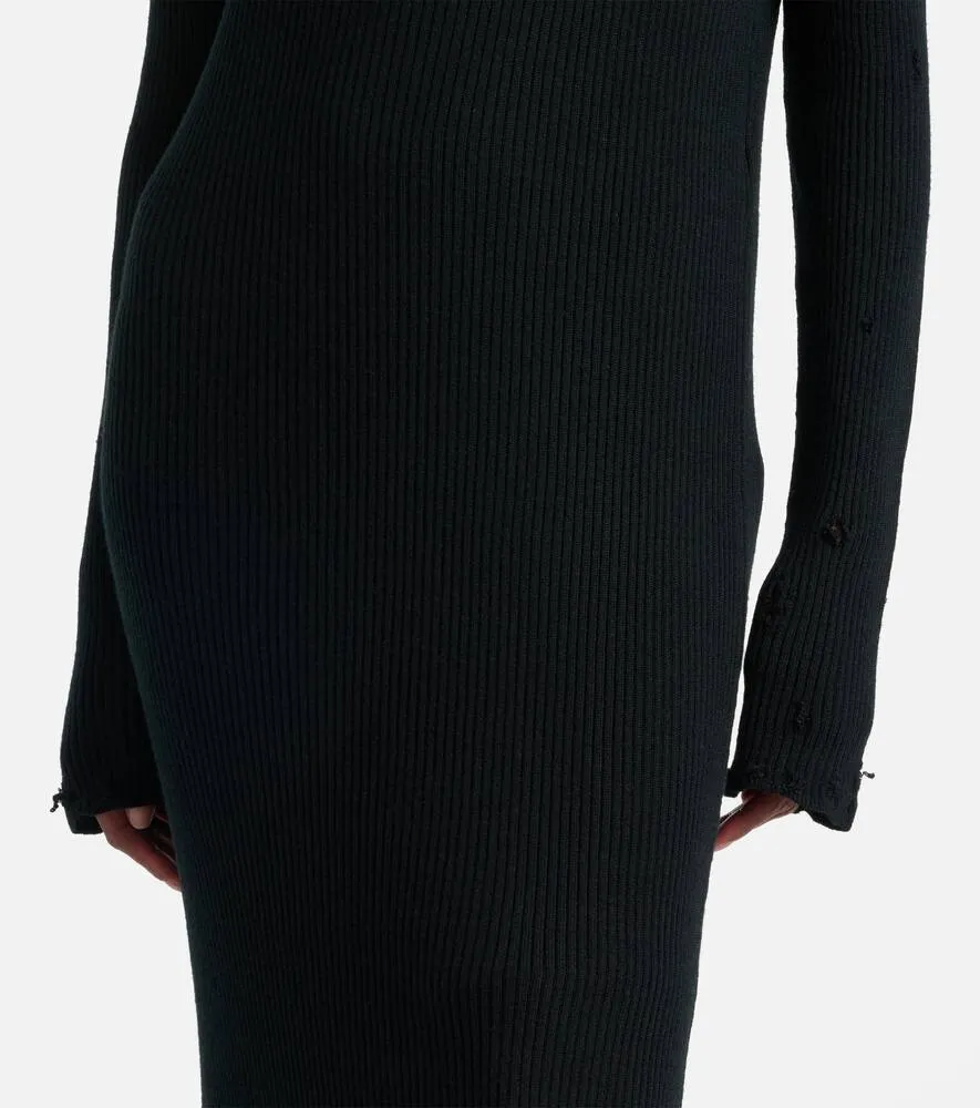 Balenciaga Wool-blend midi dress
