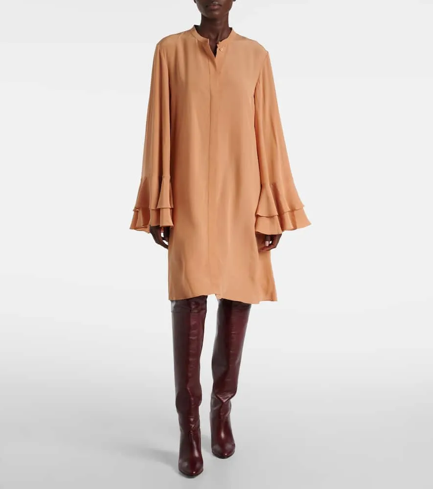 Chloe Silk crêpe de chine minidress