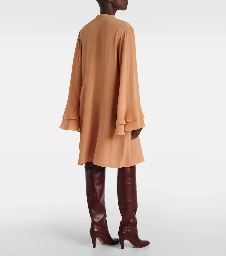 Chloe Silk crêpe de chine minidress