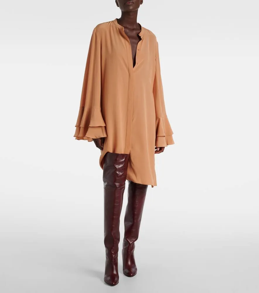 Chloe Silk crêpe de chine minidress