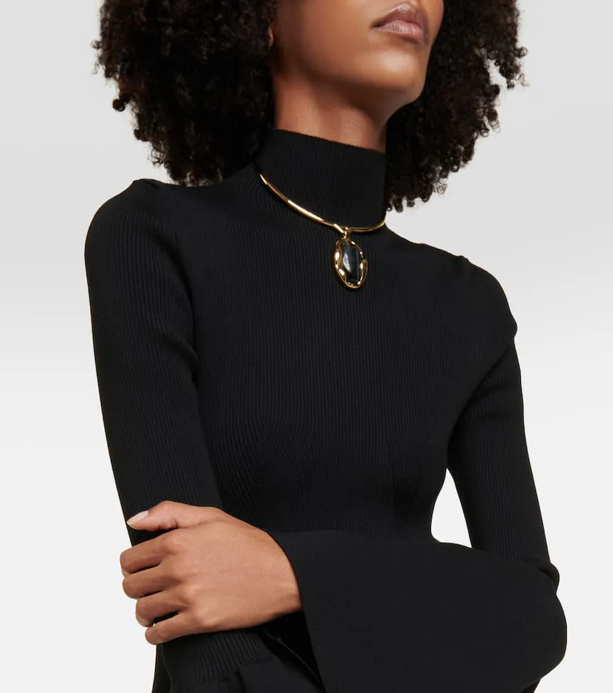 Chloe Wool-blend midi dress