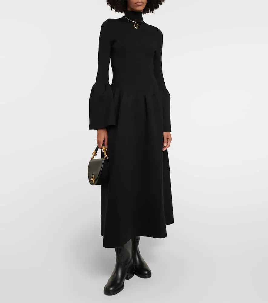 Chloe Wool-blend midi dress