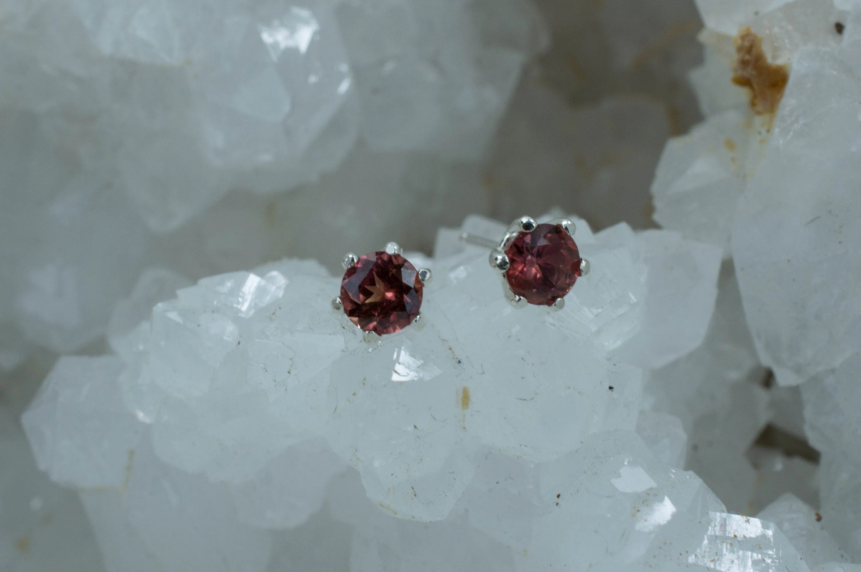 Color Change Sapphire Earrings, Natural Untreated Mozambique Sapphire