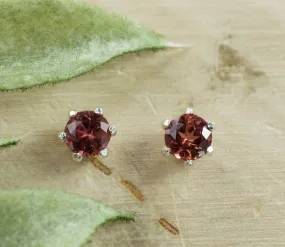 Color Change Sapphire Earrings, Natural Untreated Mozambique Sapphire