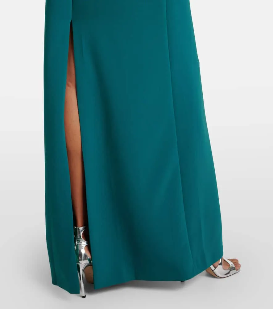Costarellos Elea embellished crêpe gown