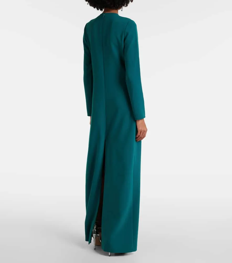 Costarellos Elea embellished crêpe gown