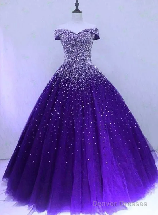 Emerald Green Sequin Prom Dresses Beaded Quinceanera Dresses, Sweet 16 Dresses
