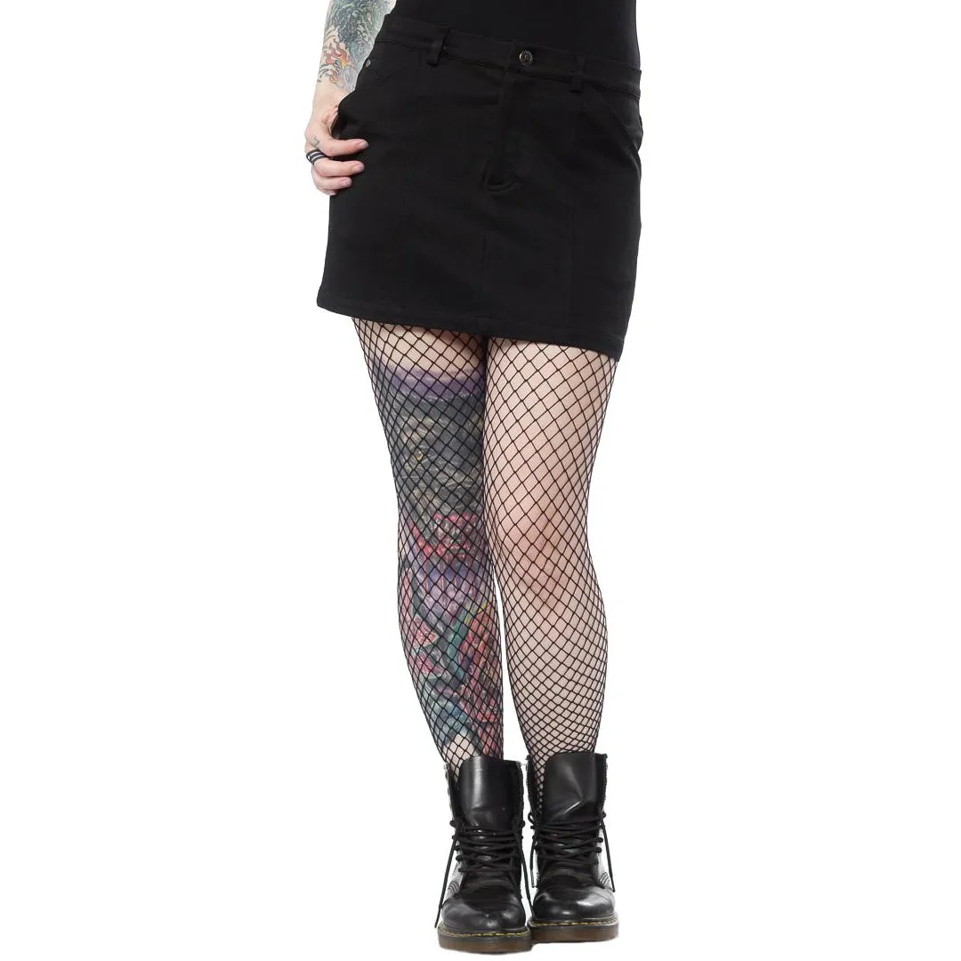 Five Pocket Black Womens Mini Skirt