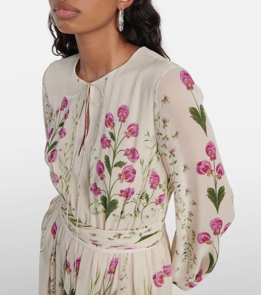 Giambattista Valli Pens√É¬©es Sauvages silk gown