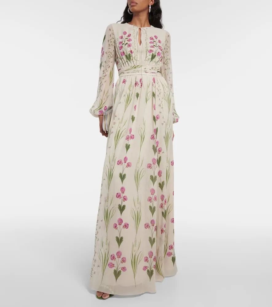 Giambattista Valli Pens√É¬©es Sauvages silk gown