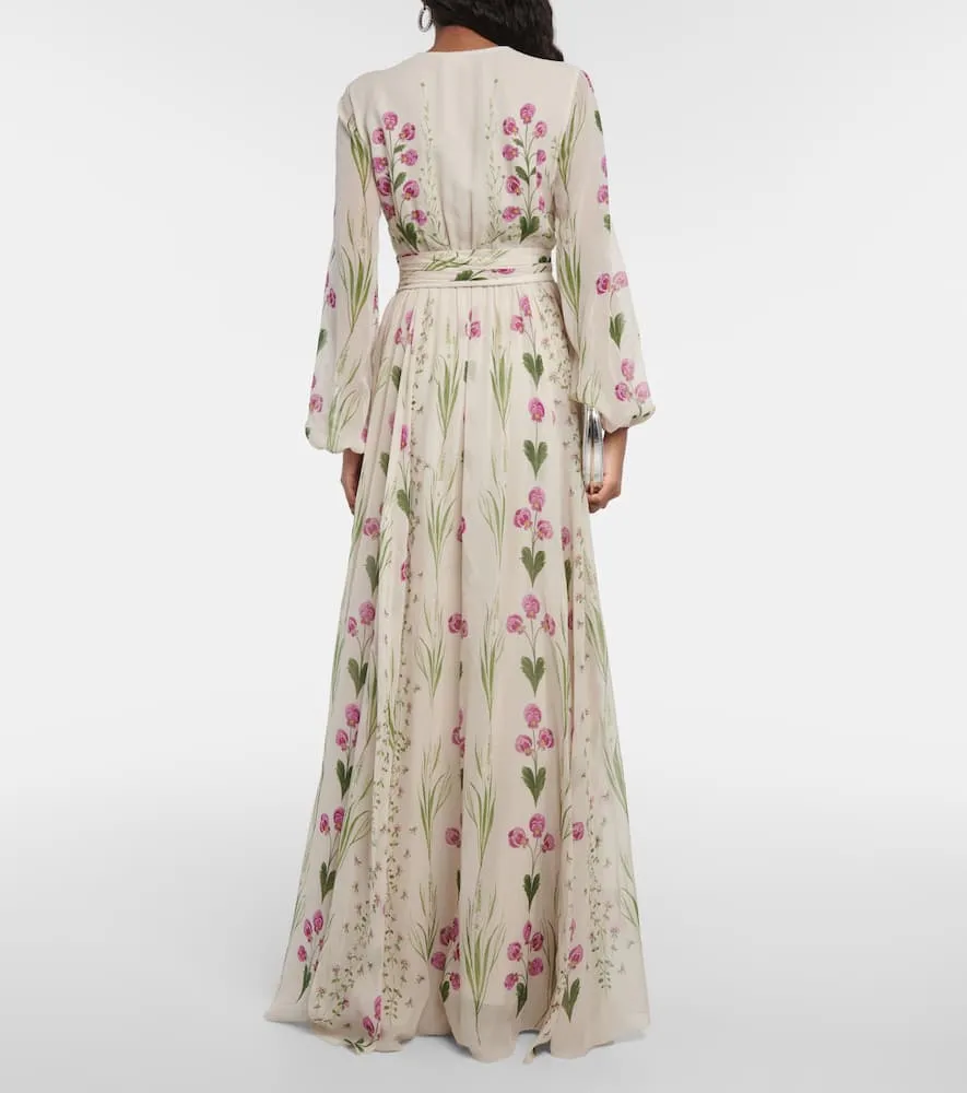 Giambattista Valli Pens√É¬©es Sauvages silk gown