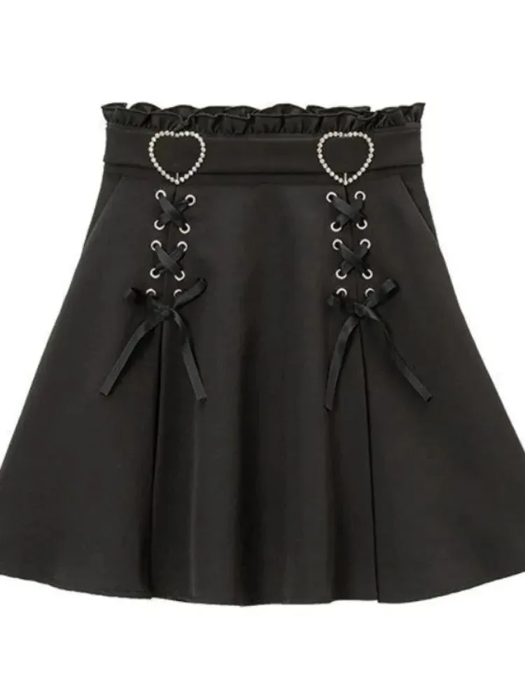 Gothic Heart Ribbon Skirts