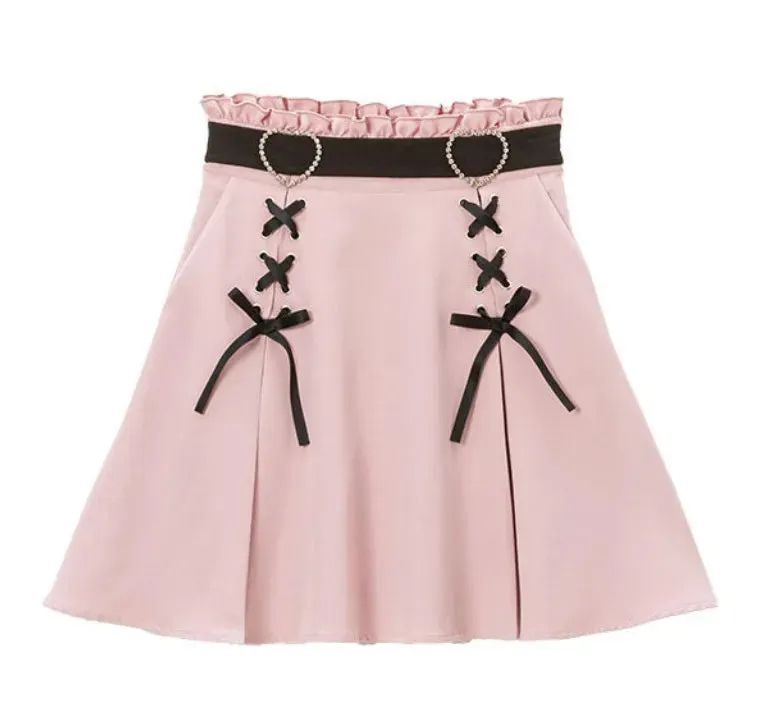 Gothic Heart Ribbon Skirts