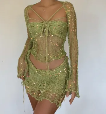 Knit festival co-ord set