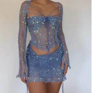 Knit festival co-ord set