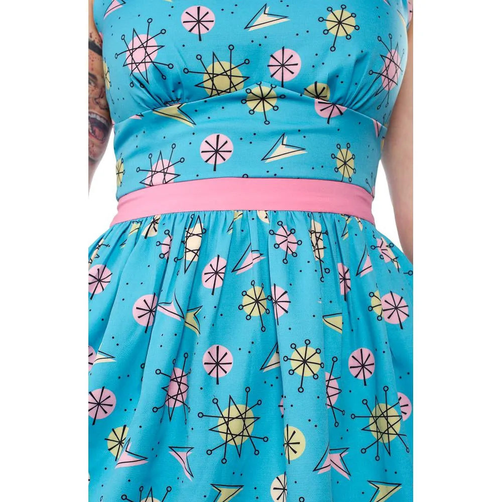 Sputnik Shift Womens Skater Dress