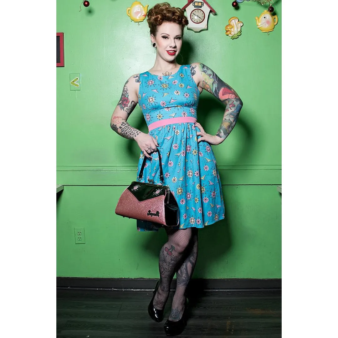 Sputnik Shift Womens Skater Dress