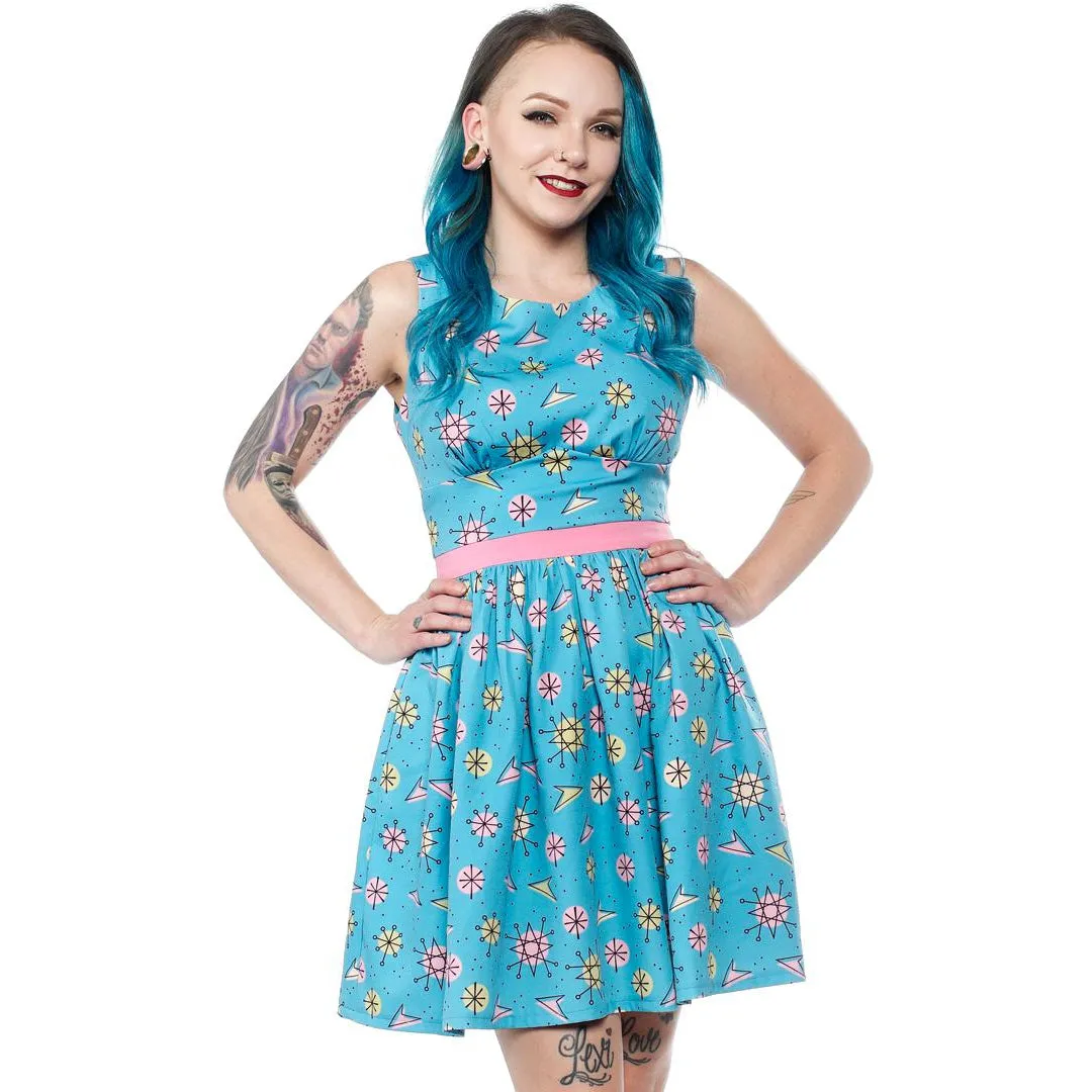 Sputnik Shift Womens Skater Dress